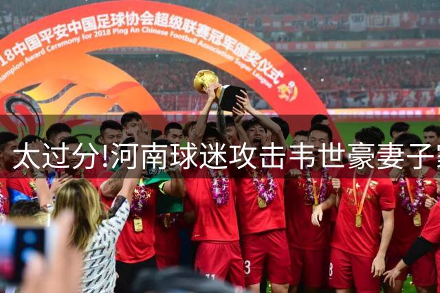 太过分!河南球迷攻击韦世豪妻子家人:你孩子今年必4!父母双亡